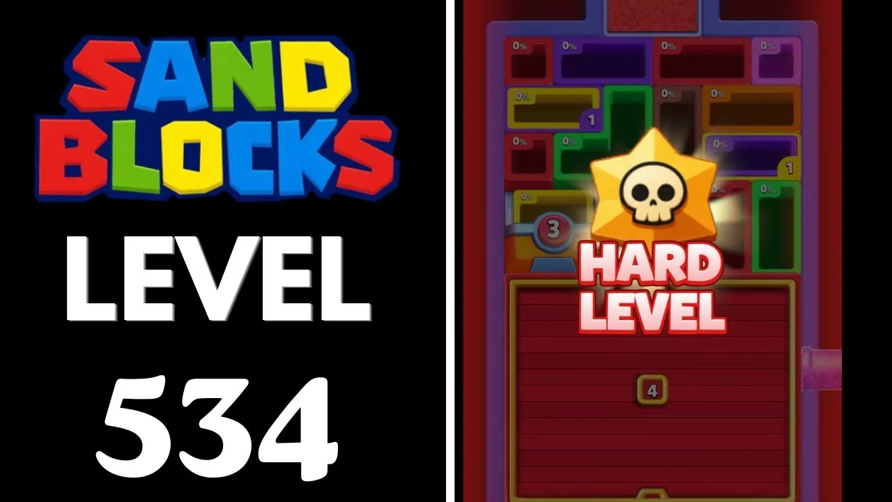 Sand Blocks Level 534 board