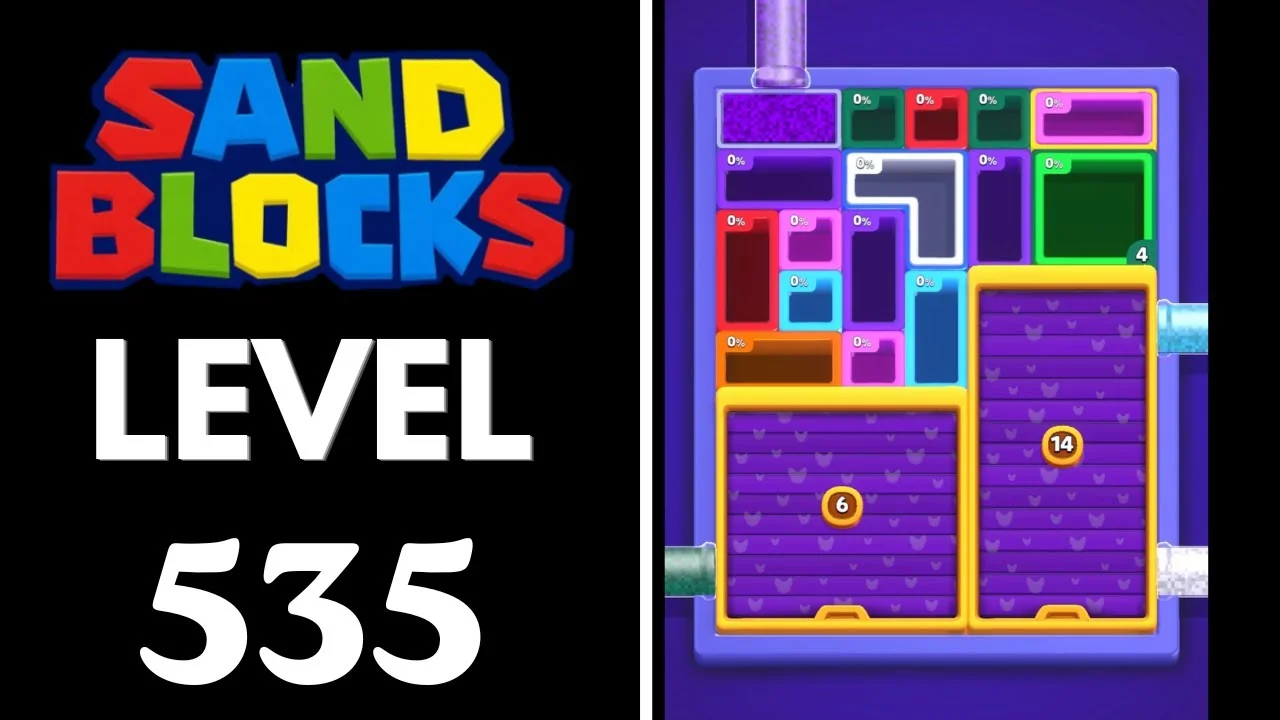 Sand Blocks Level 535 board