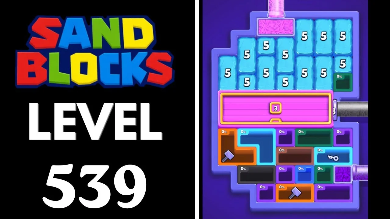 Sand Blocks Level 539 board