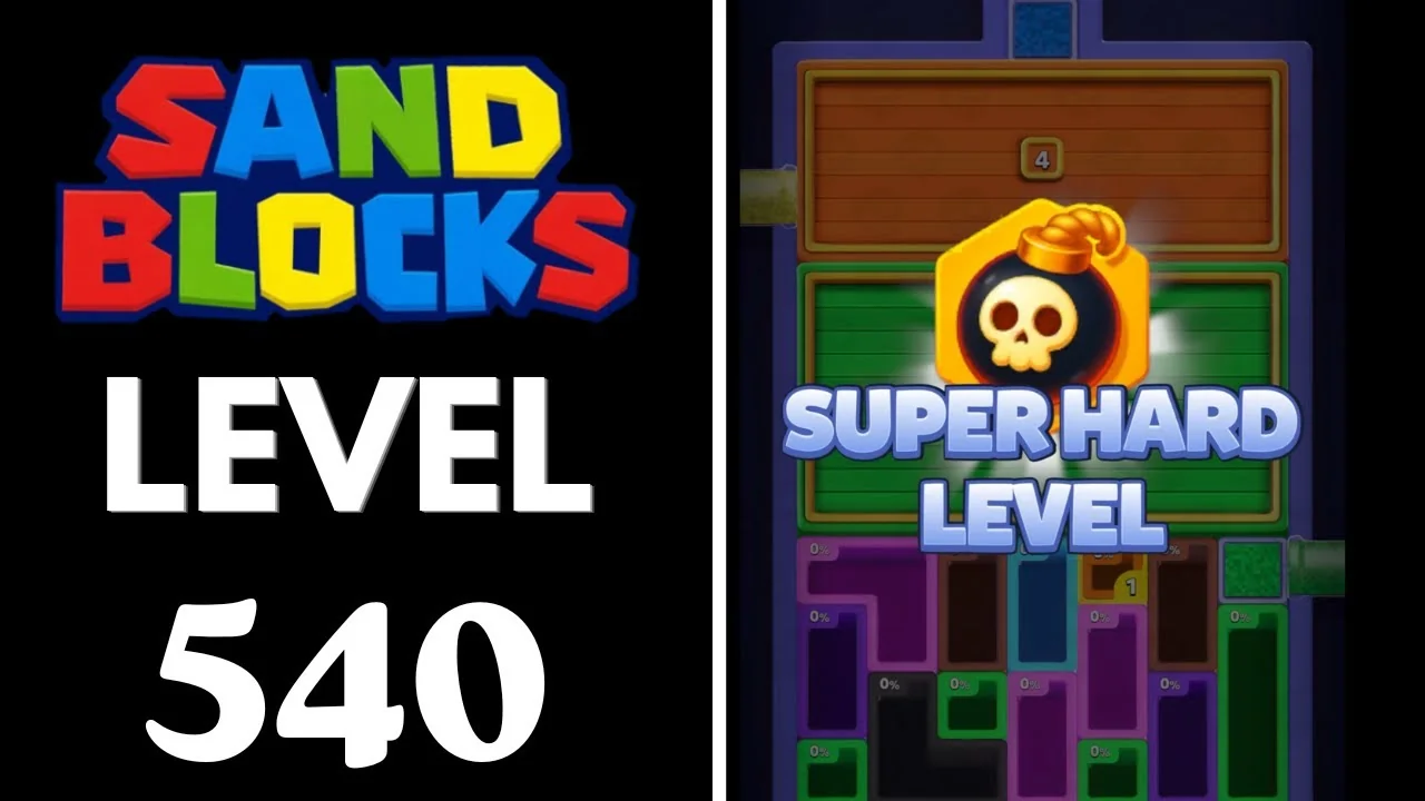 Sand Blocks Level 540 board