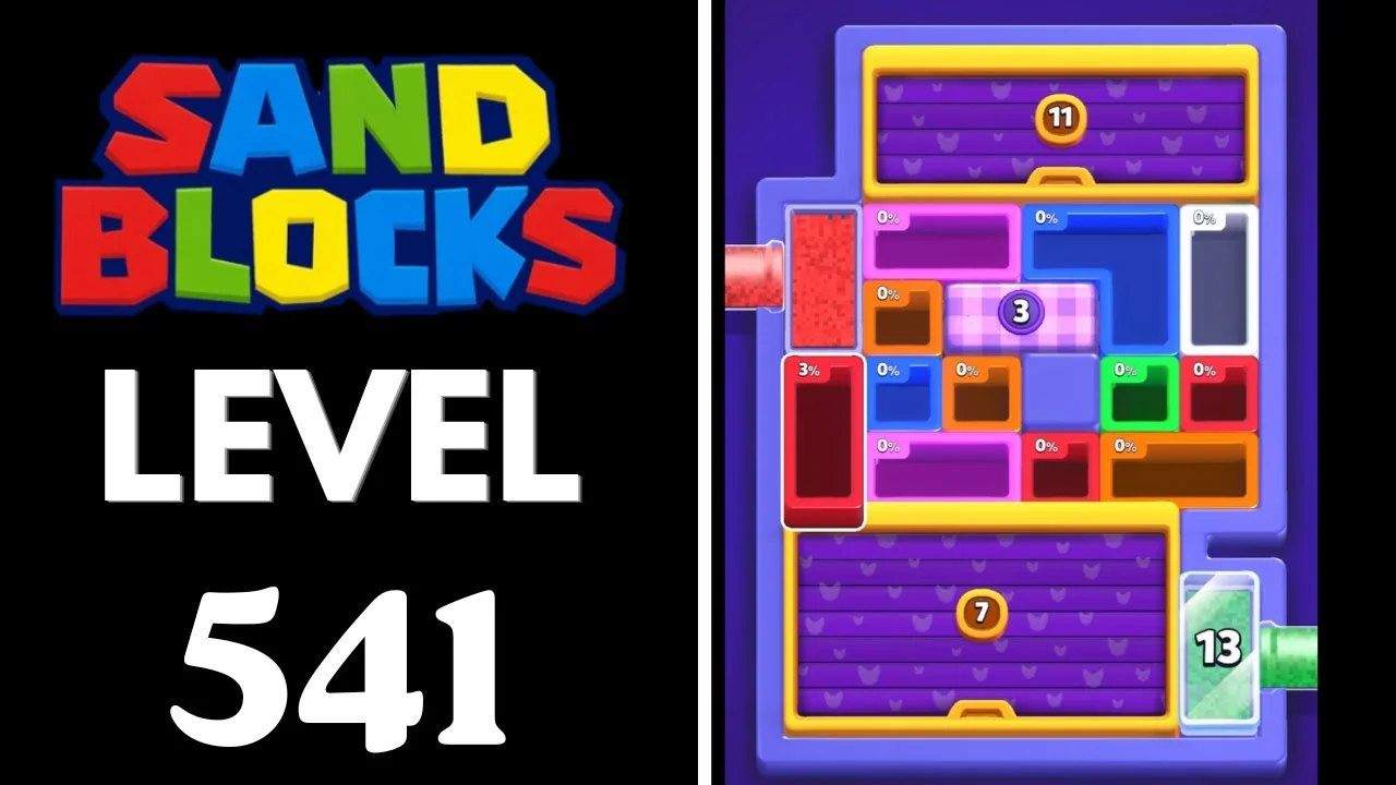 Sand Blocks Level 541 board