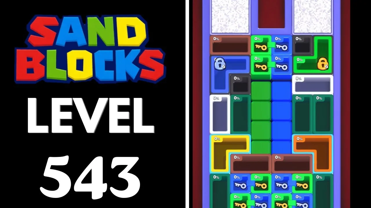 Sand Blocks Level 543 board