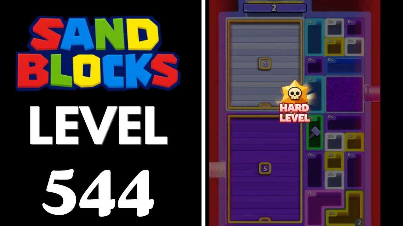 Sand Blocks Level 544 board