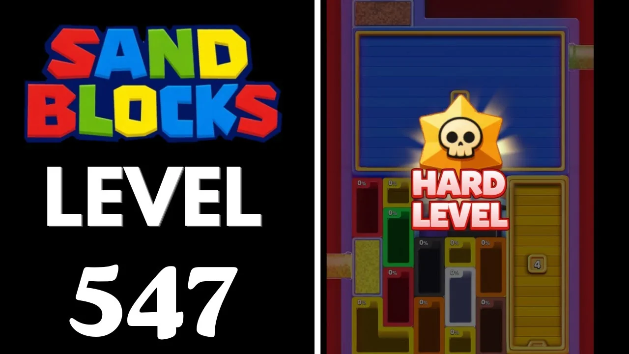 Sand Blocks Level 547 board