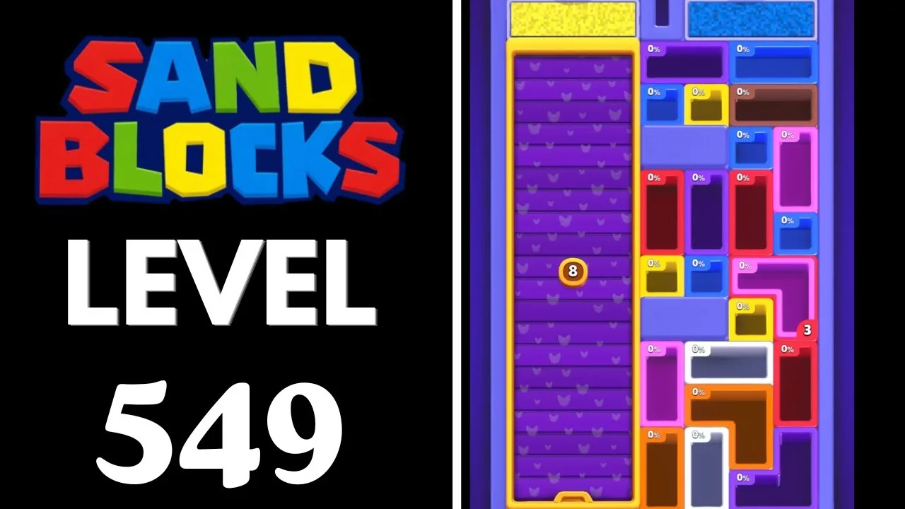 Sand Blocks Level 549 board