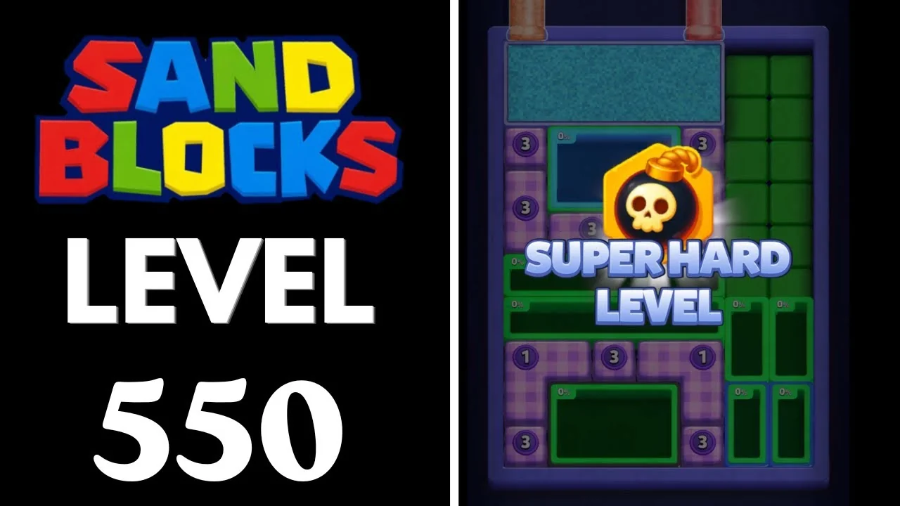 Sand Blocks Level 550 board