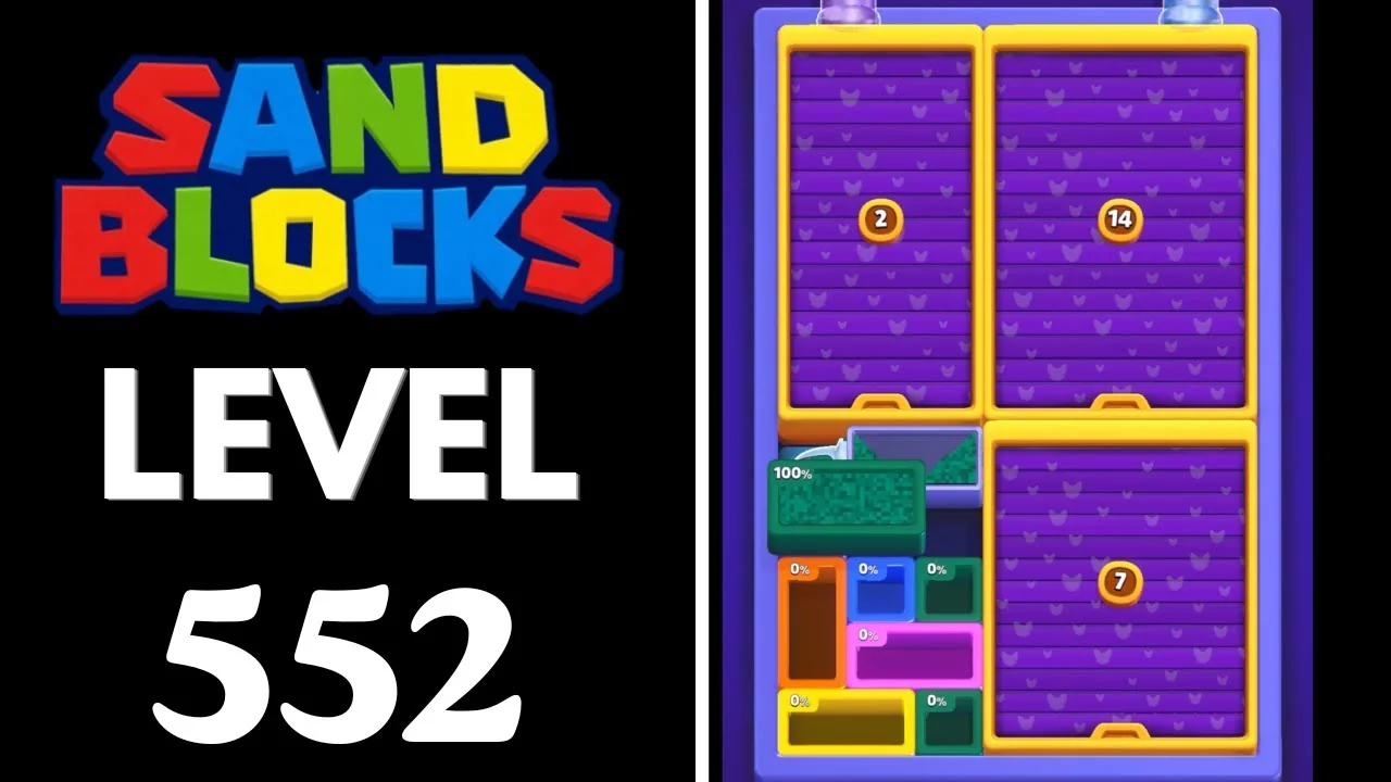Sand Blocks Level 552 board