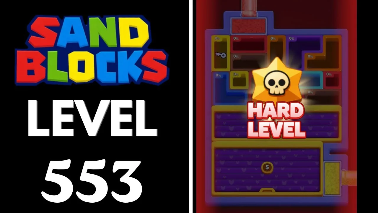 Sand Blocks Level 553 board layout