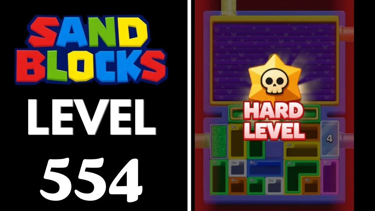 Sand Blocks Level 554 board
