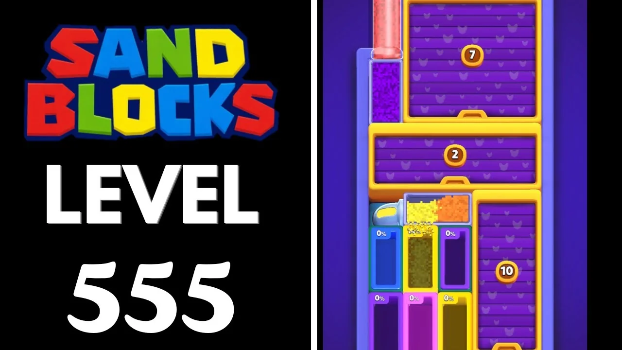 Sand Blocks Level 555 board