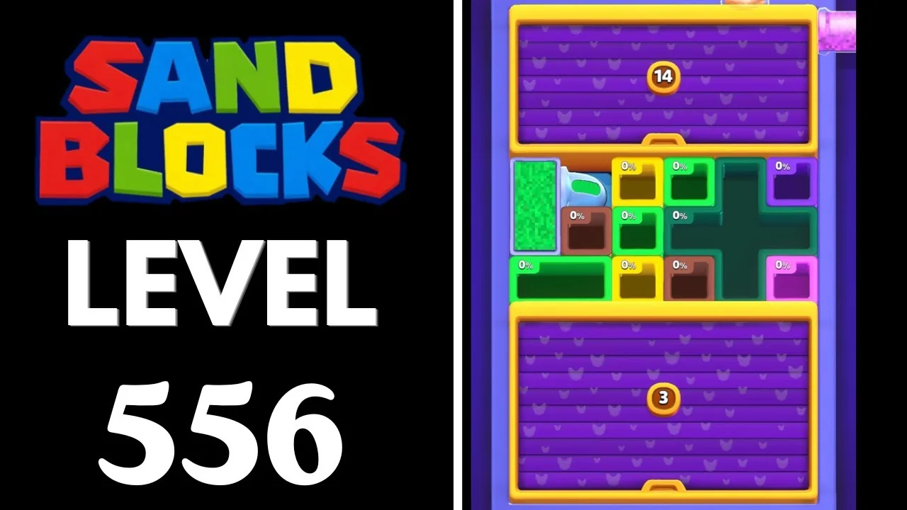 Sand Blocks Level 556 board