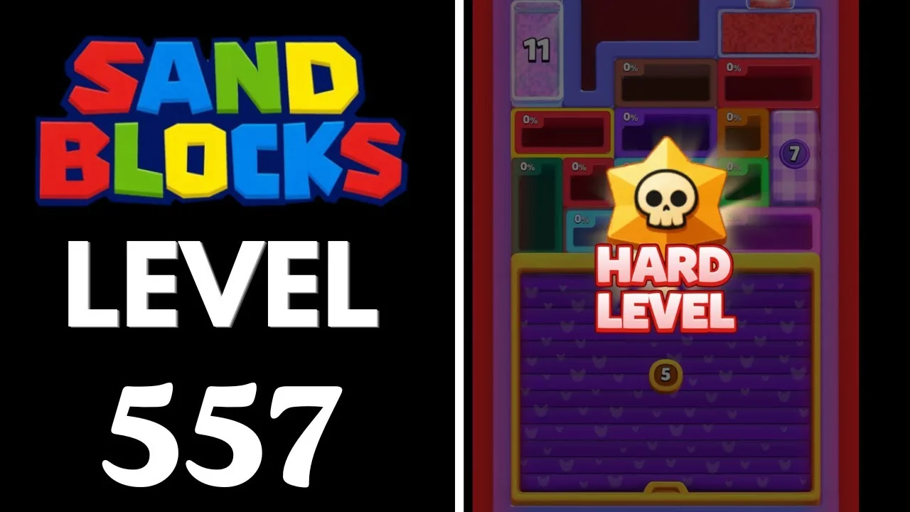 Sand Blocks Level 557 board