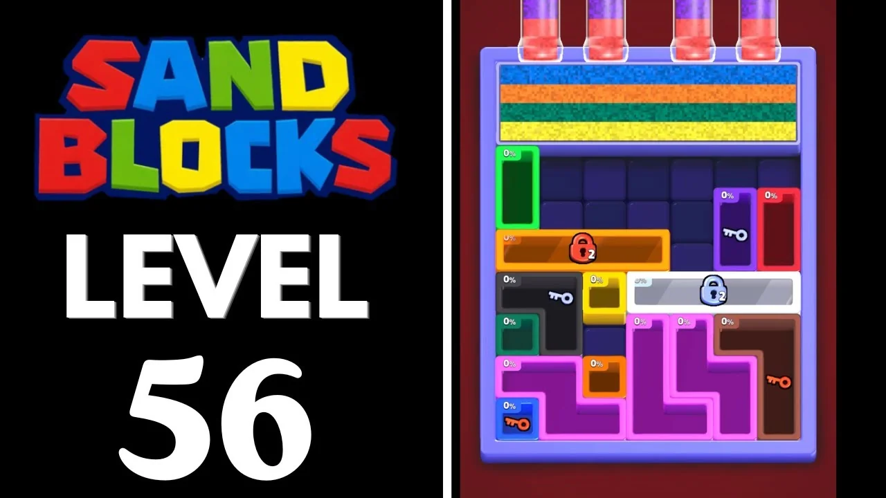 Sand Blocks Level 56 board layout