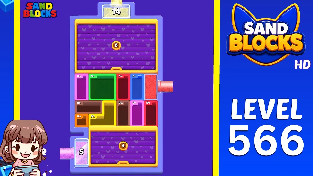 Sand Blocks Level 566 board