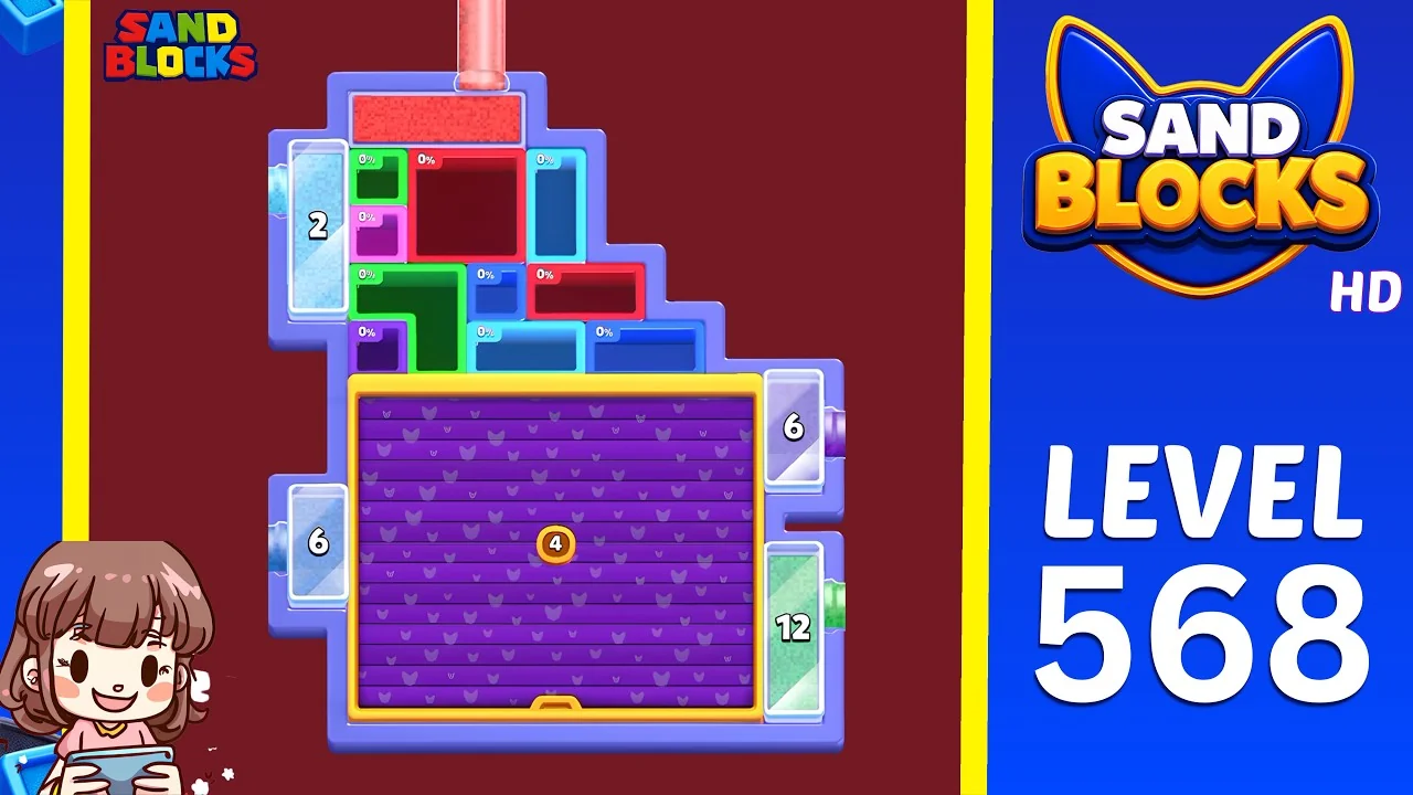 Sand Blocks Level 568 board
