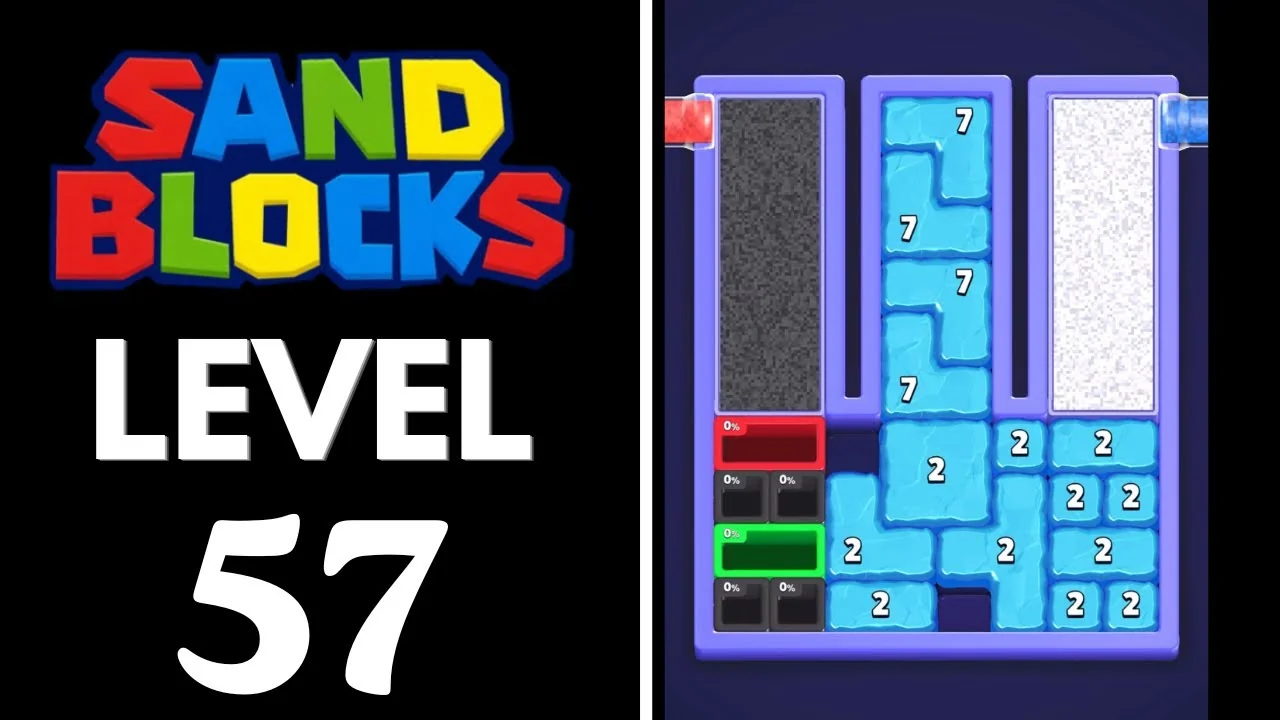 Sand Blocks Level 57 board
