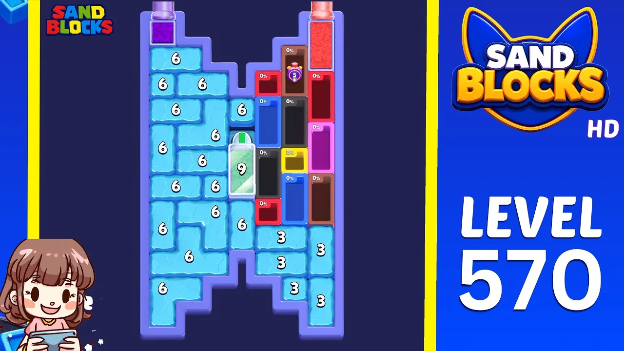 Sand Blocks Level 570 board layout