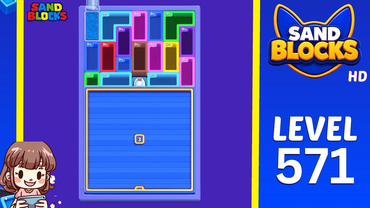 Sand Blocks Level 571 board