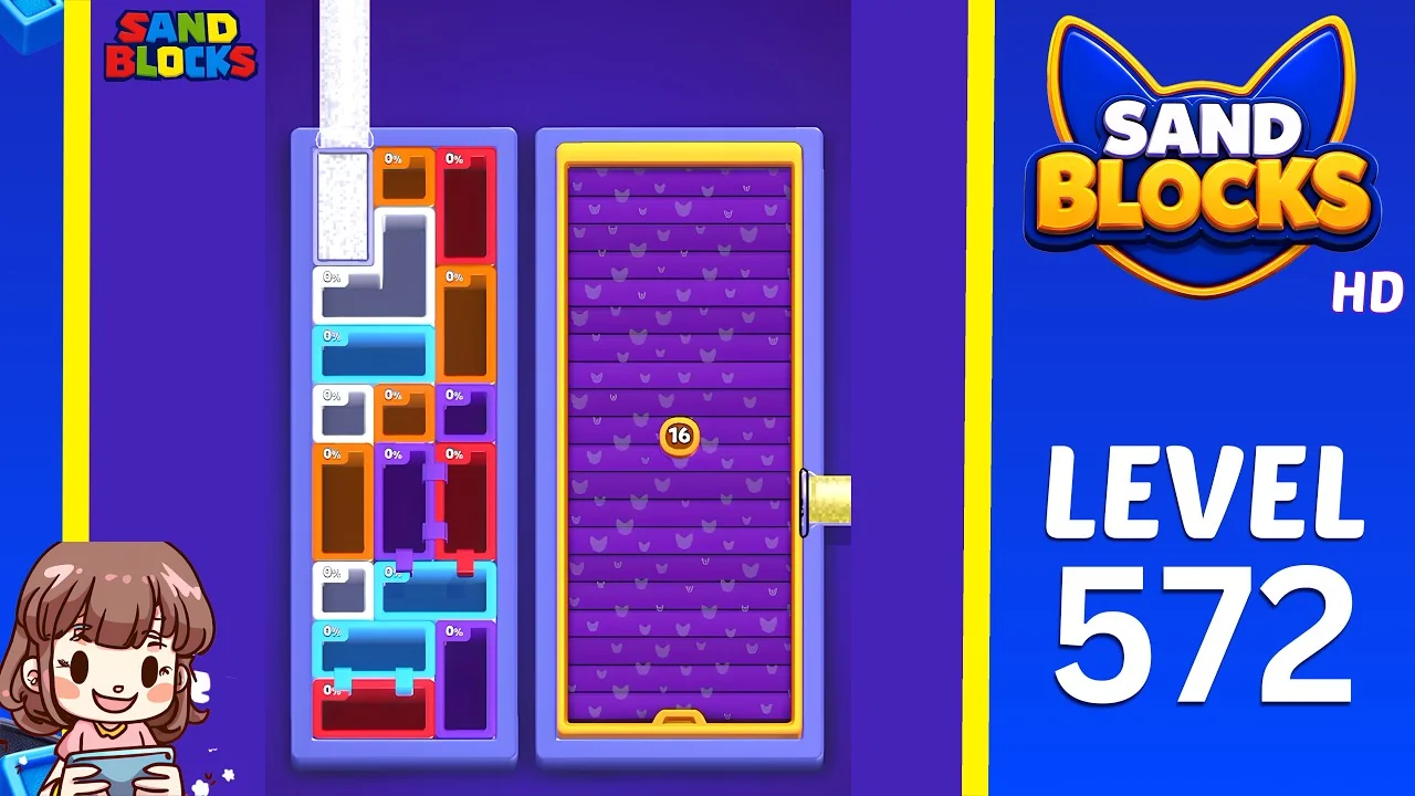 Sand Blocks Level 572 board