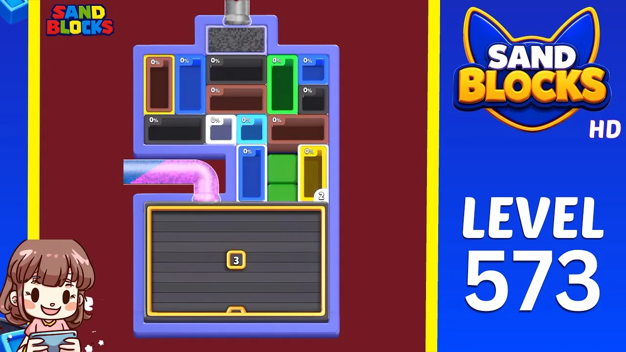 Sand Blocks Level 573 board layout