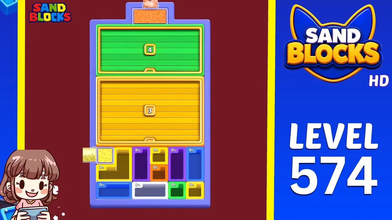 Sand Blocks Level 574 board