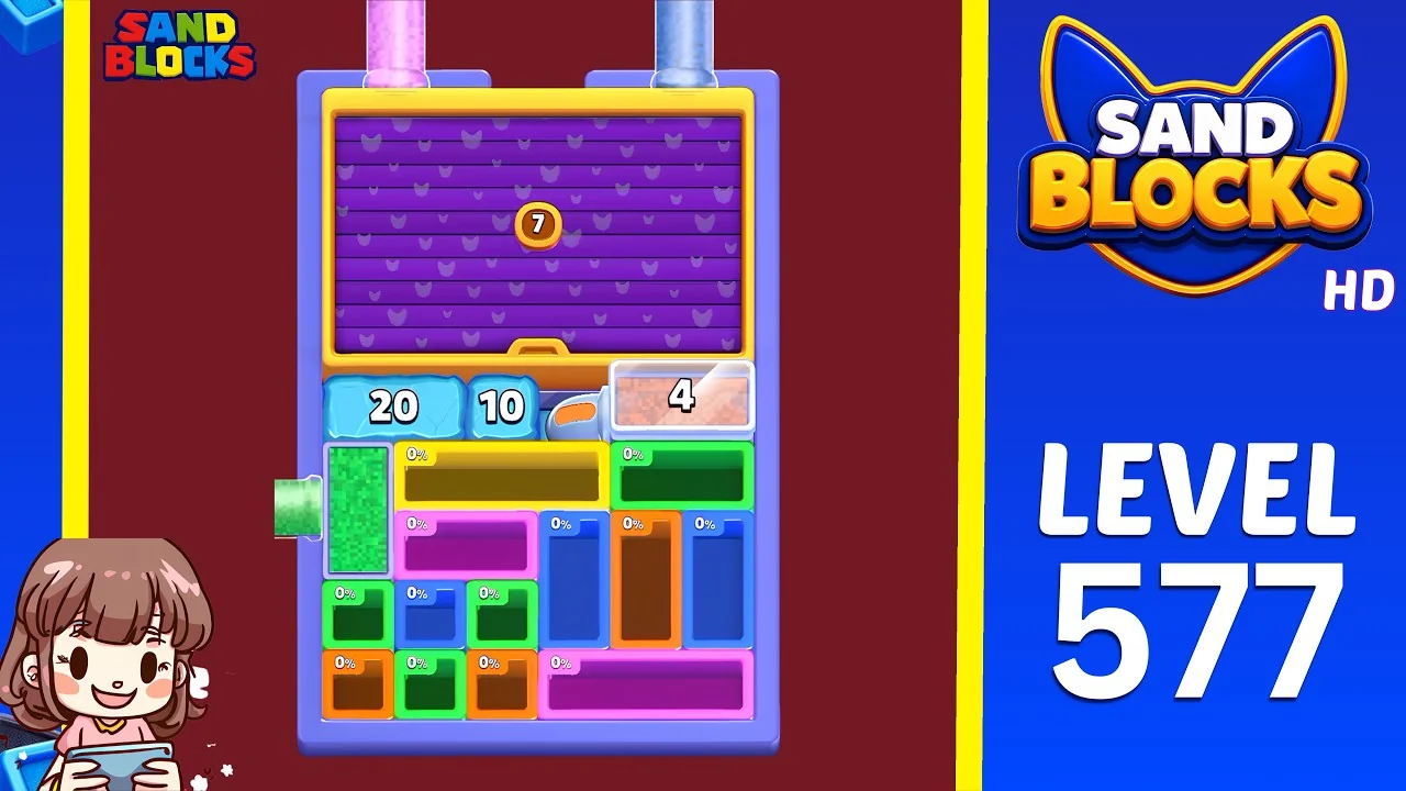 Sand Blocks Level 577 board