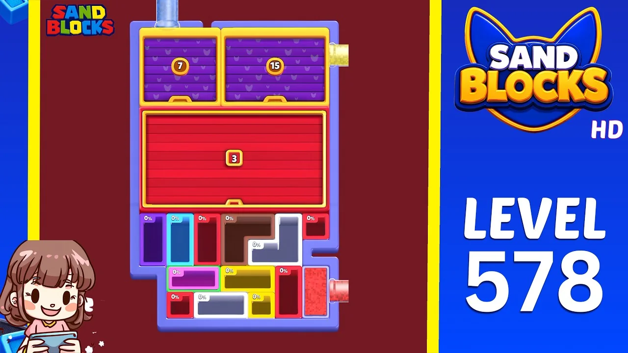 Sand Blocks Level 578 board