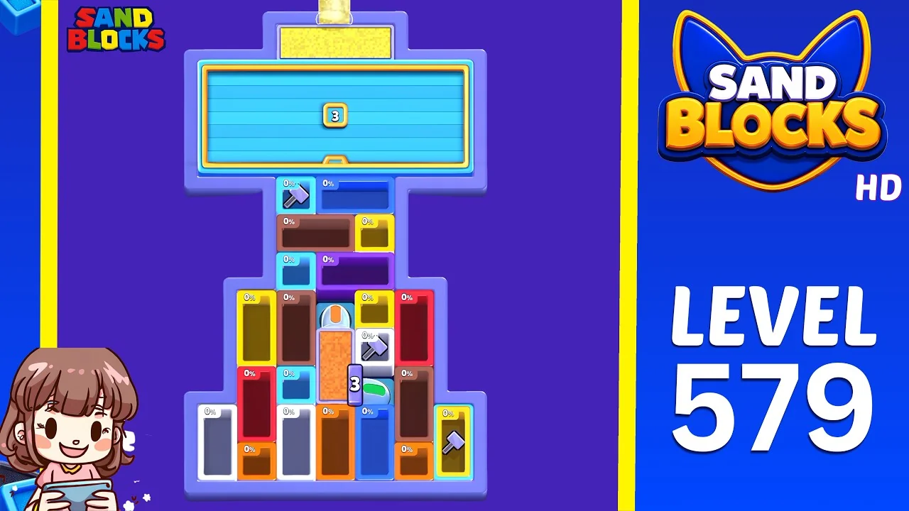 Sand Blocks Level 579 board layout