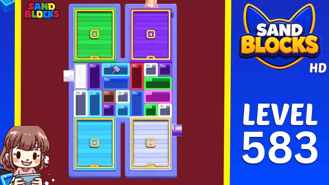 Sand Blocks Level 583 board layout