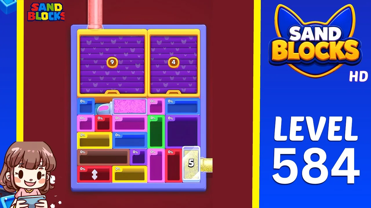 Sand Blocks Level 584 board