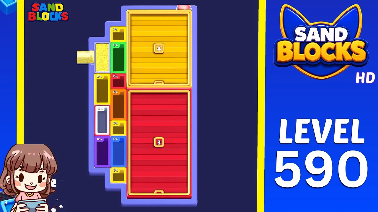 Sand Blocks Level 590 board