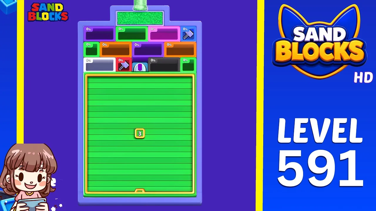 Sand Blocks Level 591 board