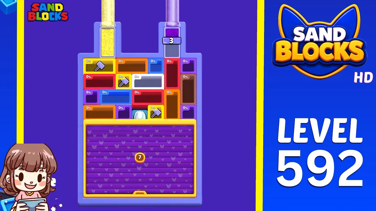 Sand Blocks Level 592 board