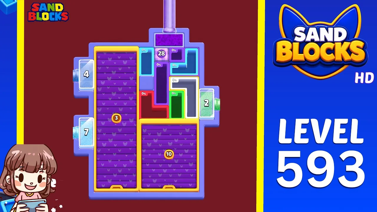 Sand Blocks Level 593 board
