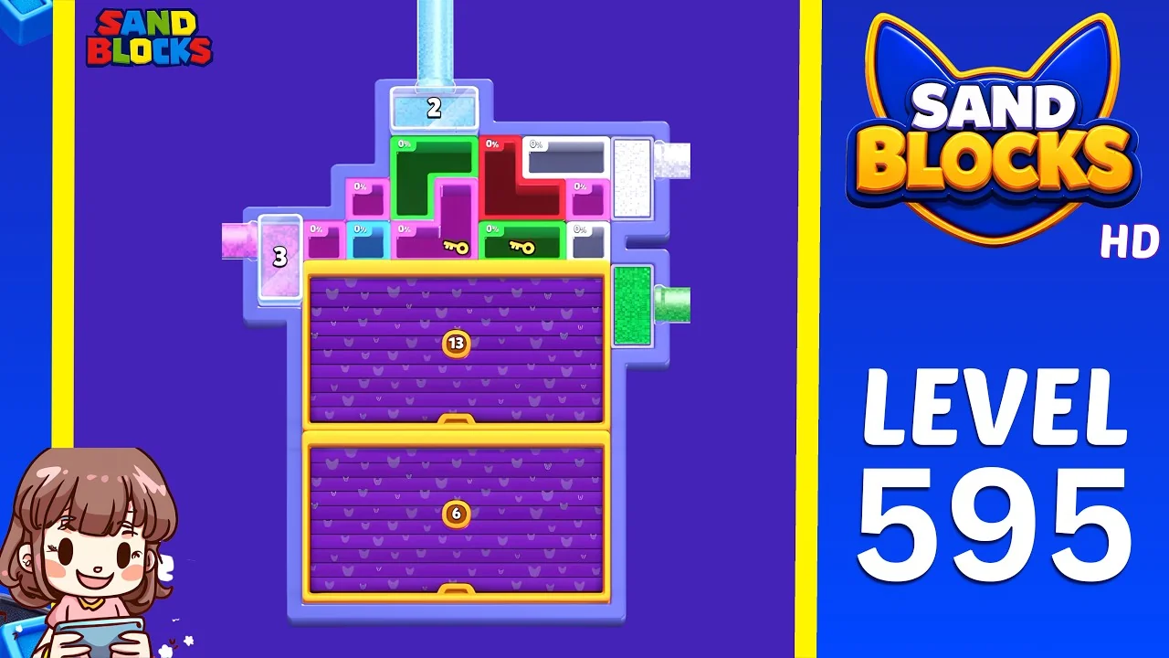 Sand Blocks Level 595 board layout