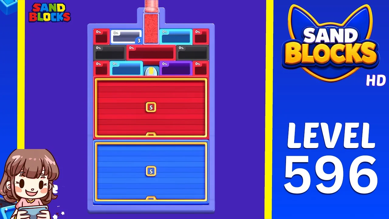 Sand Blocks Level 596 board layout