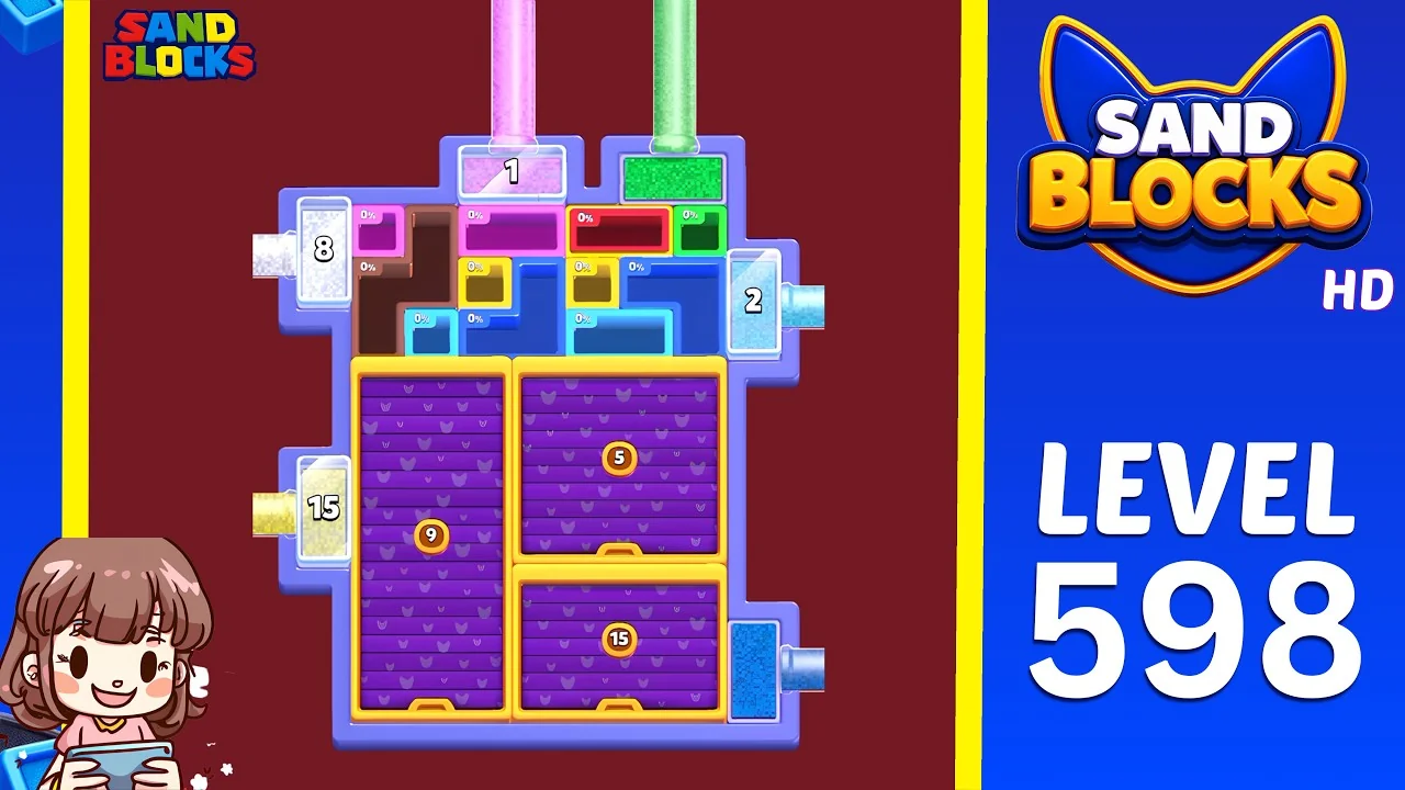 Sand Blocks Level 598 board