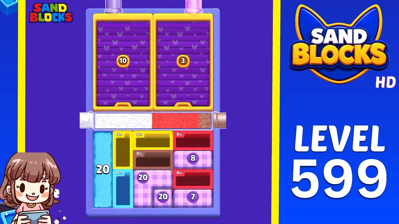 Sand Blocks Level 599 board