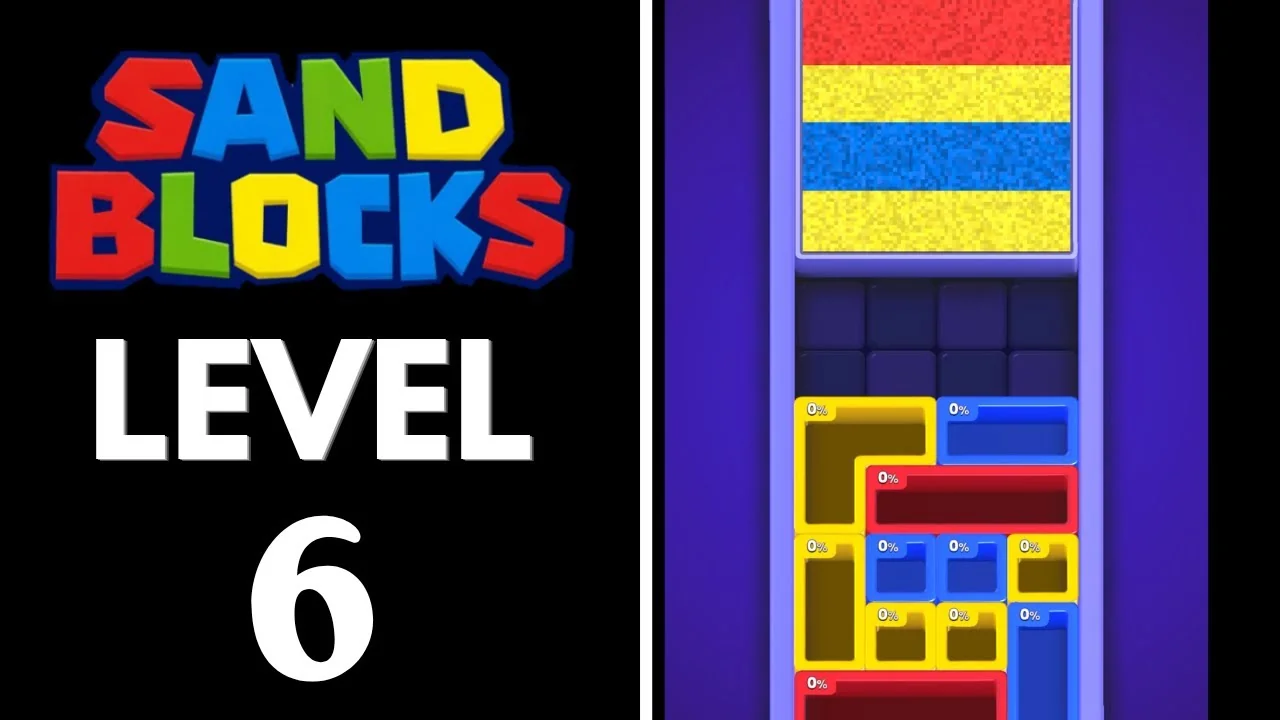 Sand Blocks Level 6 board