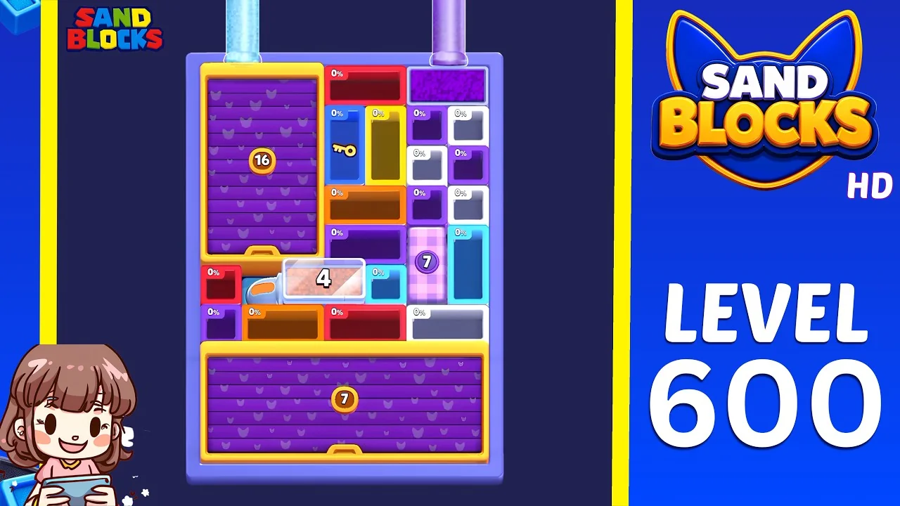 Sand Blocks Level 600 board
