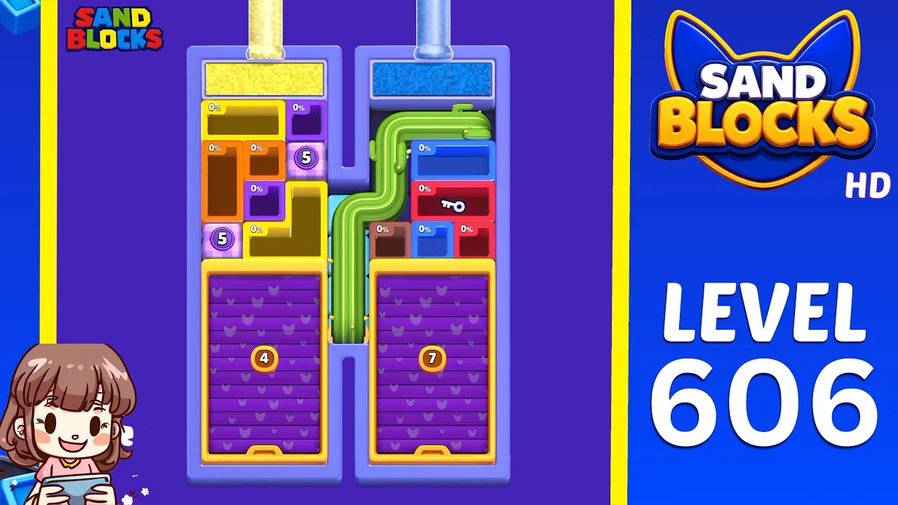 Sand Blocks Level 606 board layout