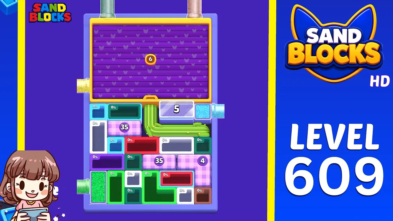 Sand Blocks Level 609 board