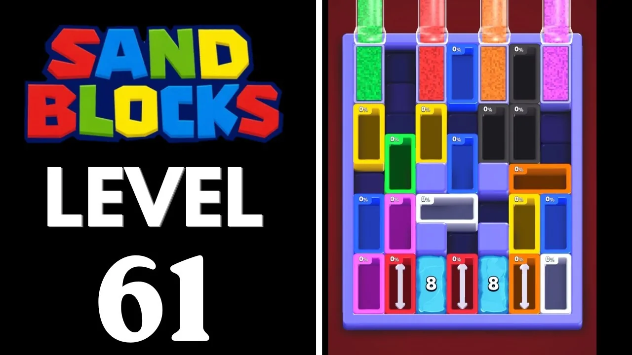 Sand Blocks Level 61 board layout