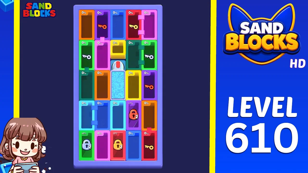 Sand Blocks Level 610 board layout
