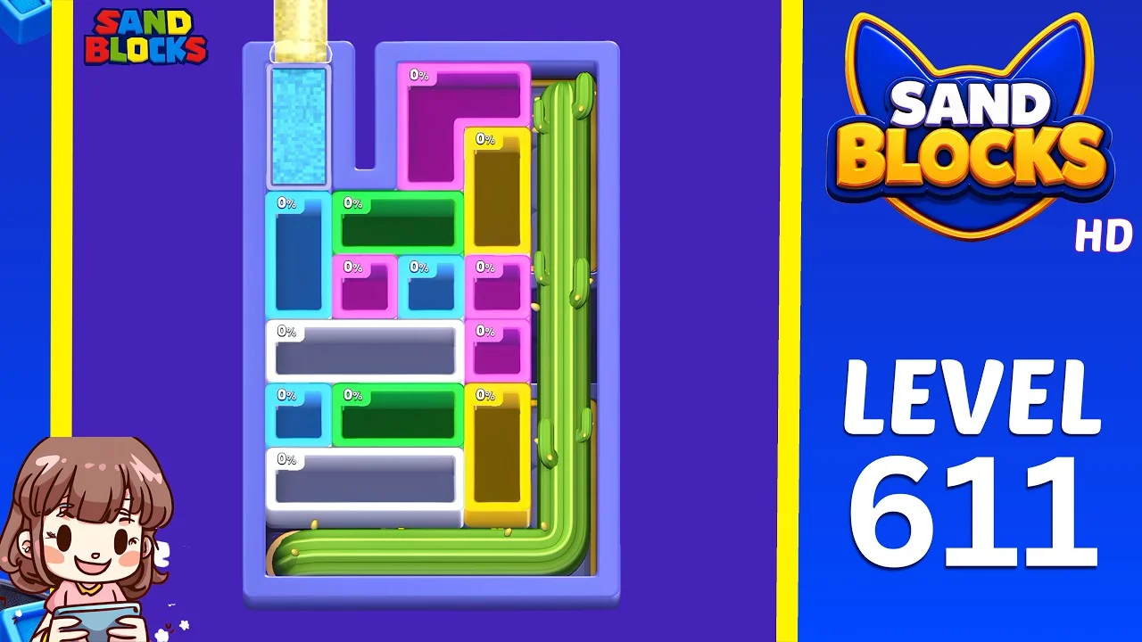 Sand Blocks Level 611 board layout