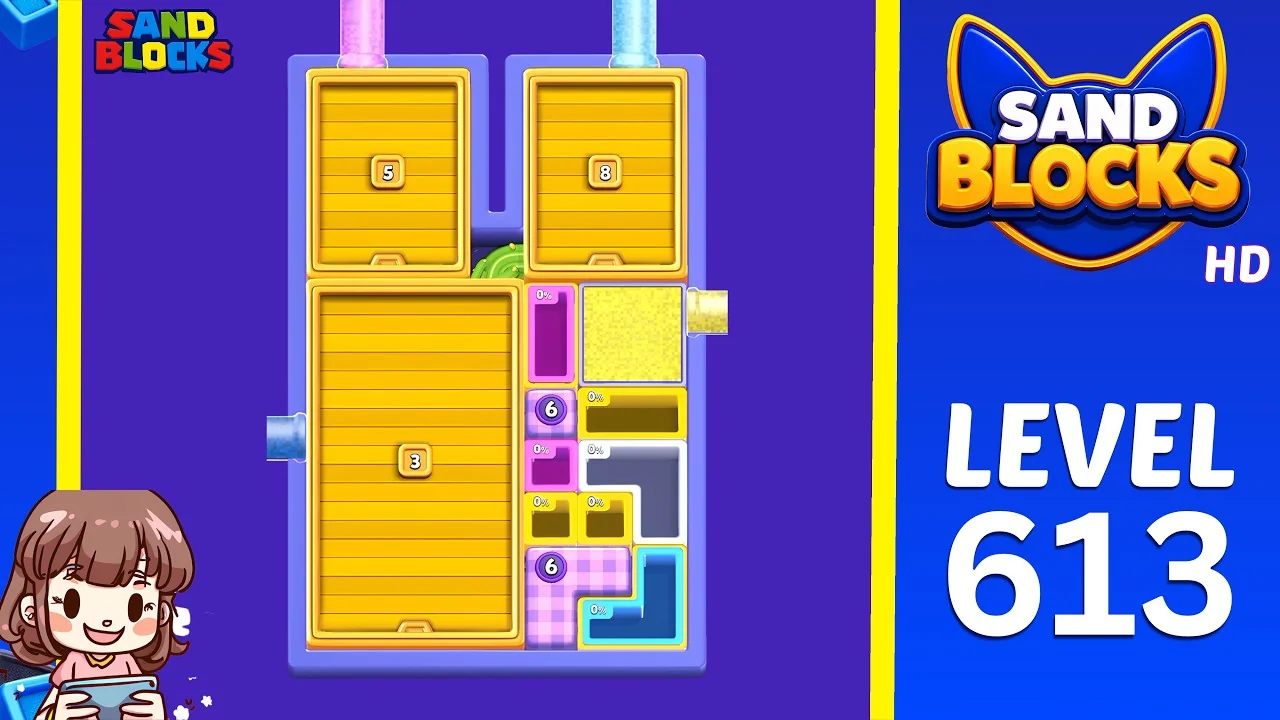 Sand Blocks Level 613 board