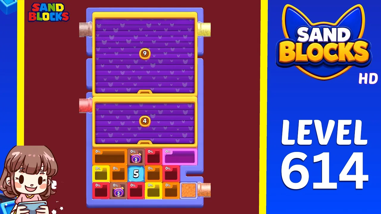 Sand Blocks Level 614 board