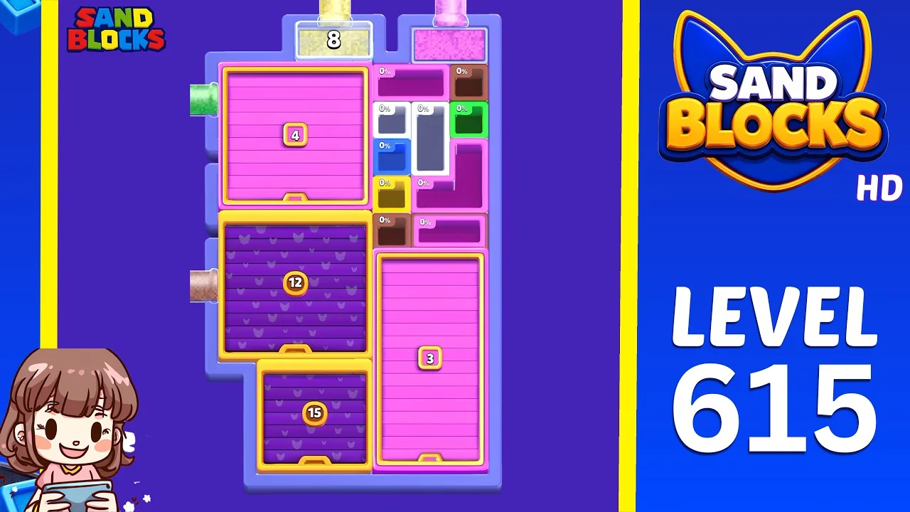 Sand Blocks Level 615 board