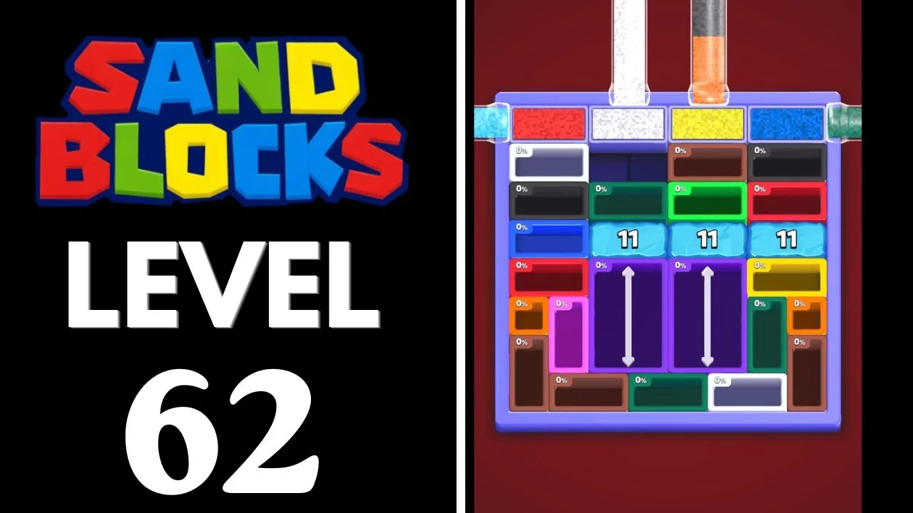 Sand Blocks Level 62 board