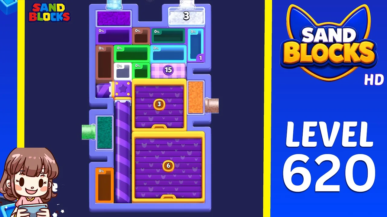 Sand Blocks Level 620 board